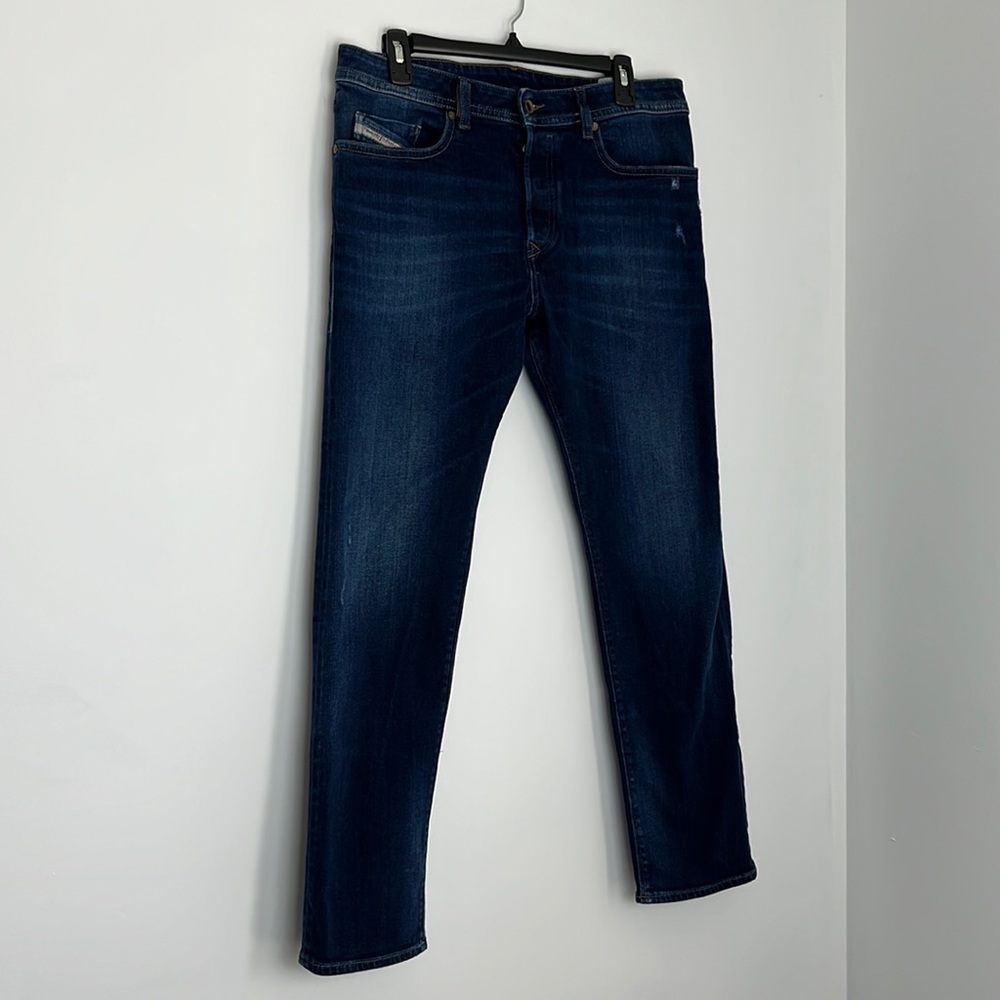 Diesel Mens Buster regular slim tapered jeans